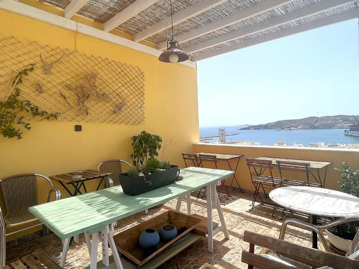 Pefkakia Park Hotel Ermoupoli Bagian luar foto